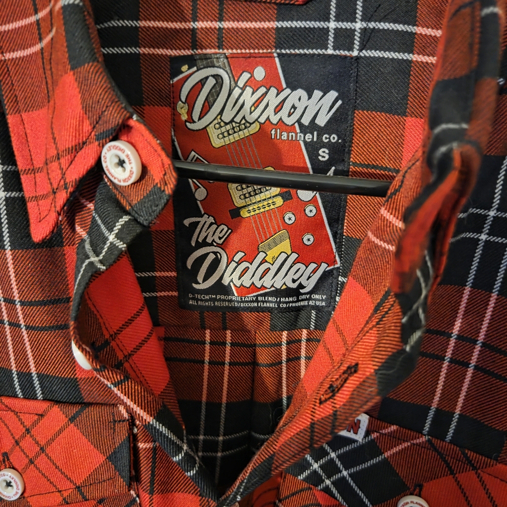 DIXXON Red and Black Plaid Flannel Shirt